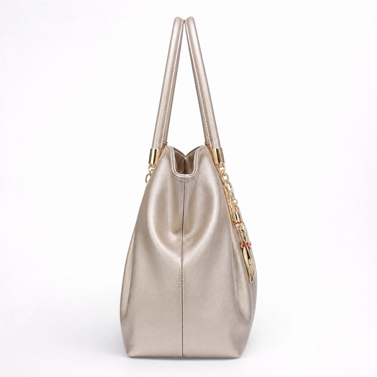 Cabas en Cuir Élégant avec Finitions Métalliques - 1001 Sacs