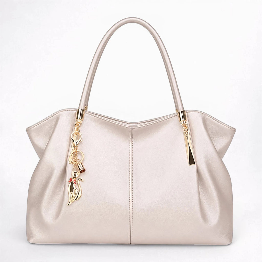 Cabas en Cuir Élégant avec Finitions Métalliques - 1001 Sacs