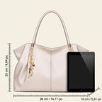 Cabas en Cuir Élégant avec Finitions Métalliques - 1001 Sacs