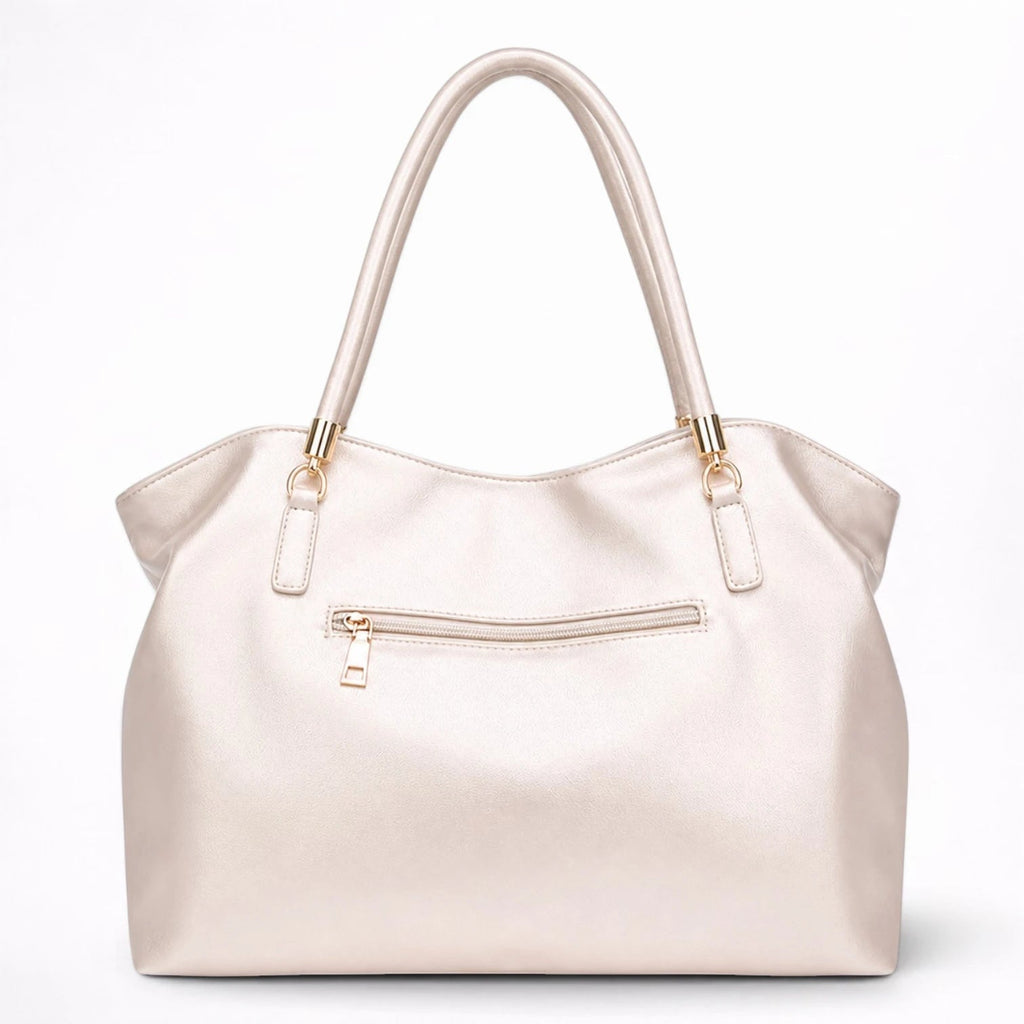 Cabas en Cuir Élégant avec Finitions Métalliques - 1001 Sacs