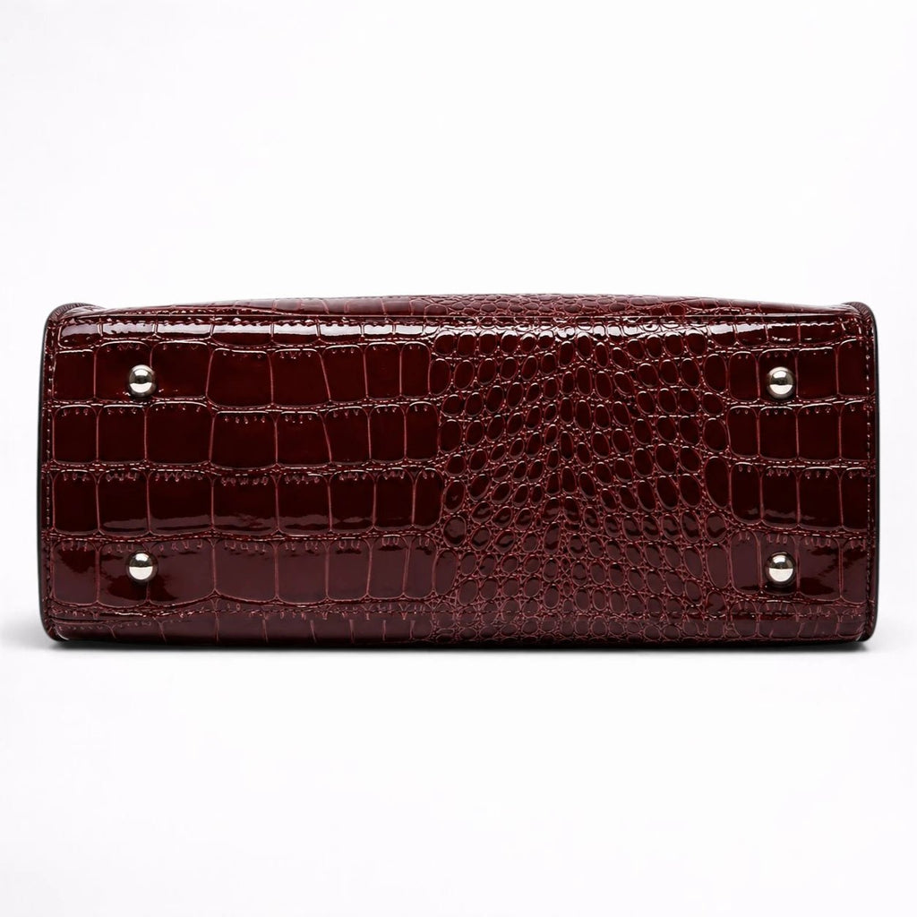 Cabas en Cuir Motif Crocodile pour Femme - 1001 Sacs