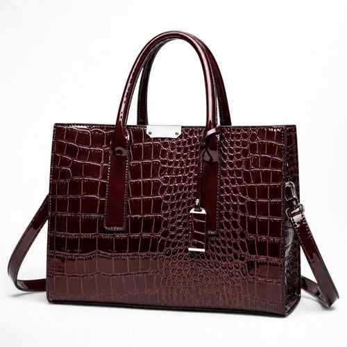 Cabas en Cuir Motif Crocodile pour Femme - 1001 Sacs