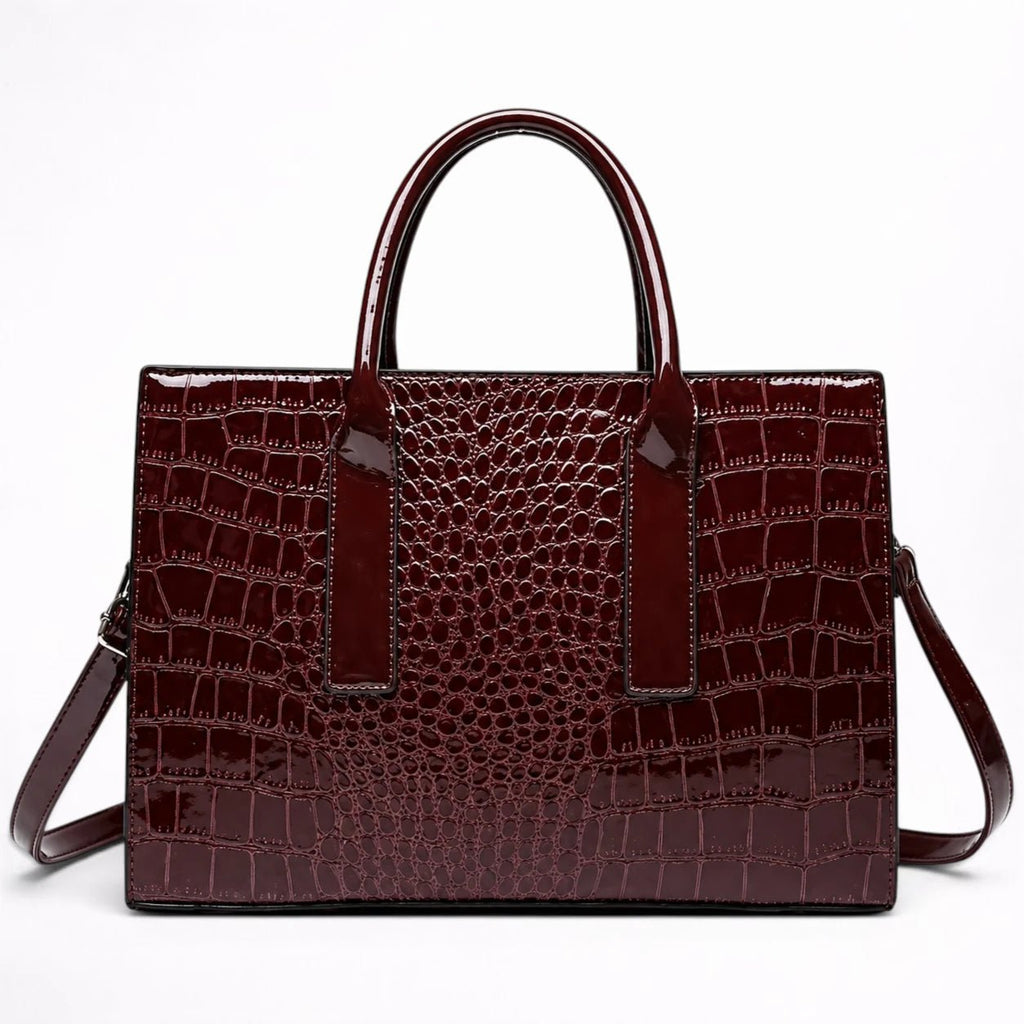 Cabas en Cuir Motif Crocodile pour Femme - 1001 Sacs