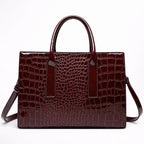 Cabas en Cuir Motif Crocodile pour Femme - 1001 Sacs