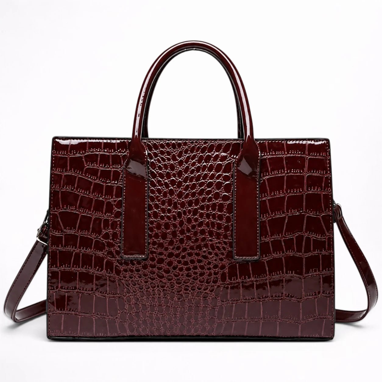 Cabas en Cuir Motif Crocodile pour Femme - 1001 Sacs