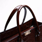 Cabas en Cuir Motif Crocodile pour Femme - 1001 Sacs
