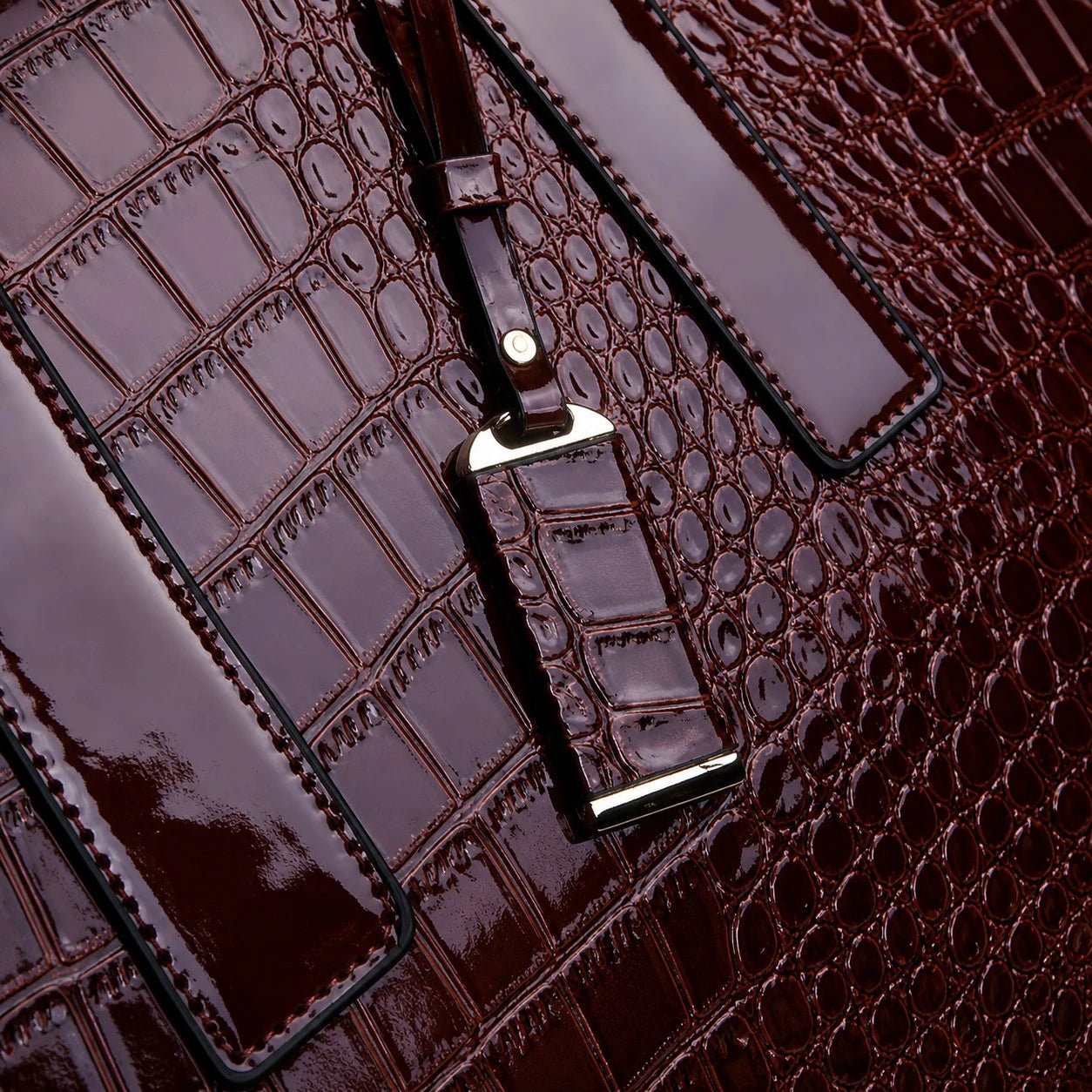 Cabas en Cuir Motif Crocodile pour Femme - 1001 Sacs