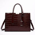 Cabas en Cuir Motif Crocodile pour Femme - 1001 Sacs