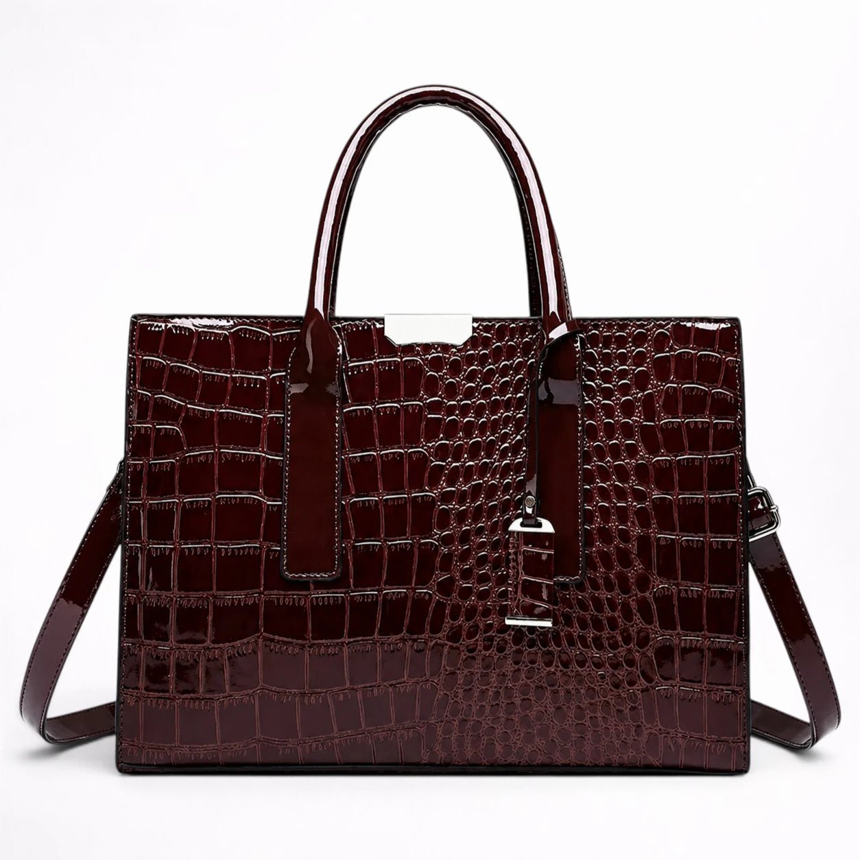 Cabas en Cuir Motif Crocodile pour Femme - 1001 Sacs