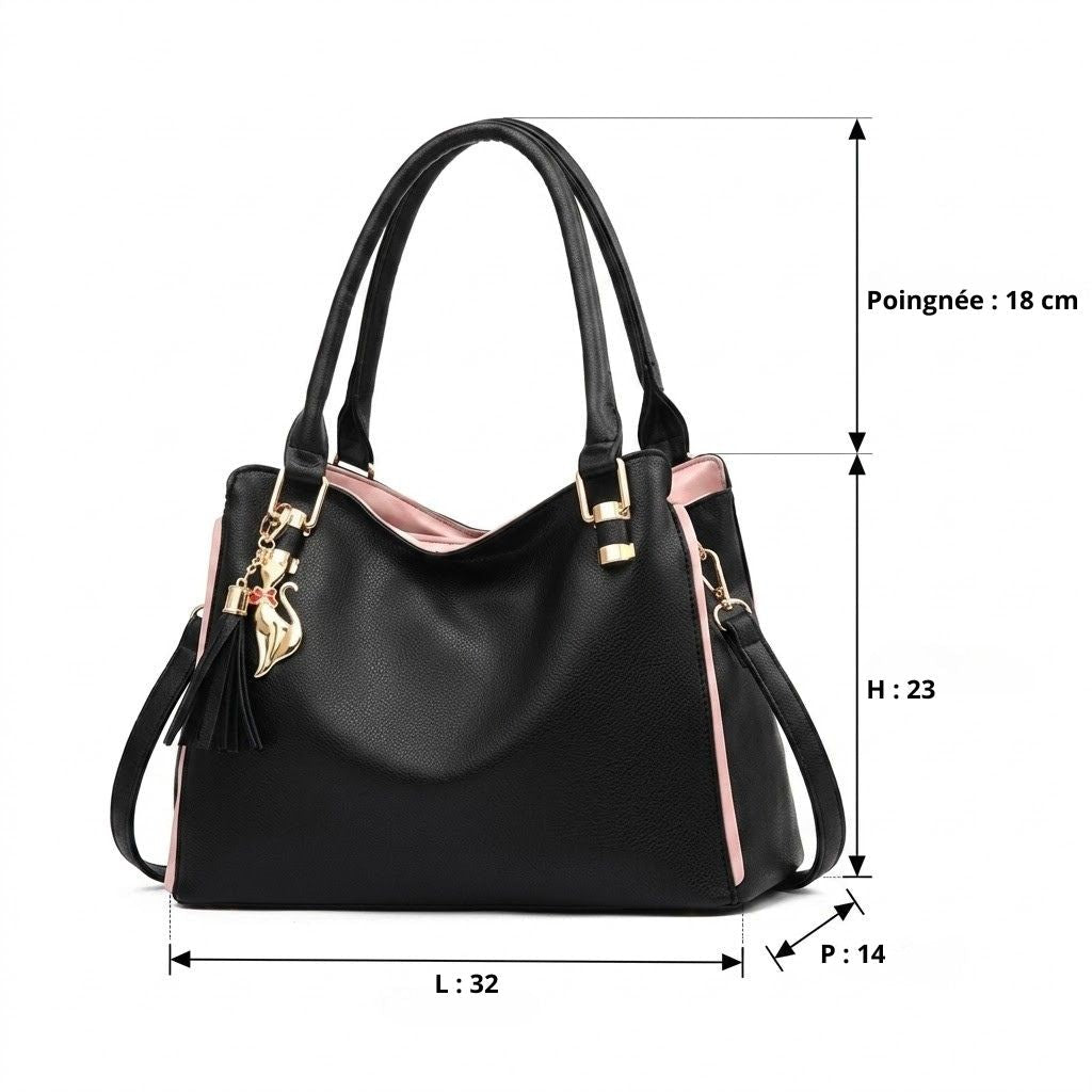 Grand Cabas en Cuir PU Souple - 1001 Sacs