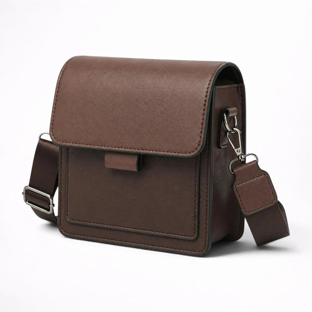 Petit Sac à Rabat en Cuir Classique Bandoulière - 1001 Sacs