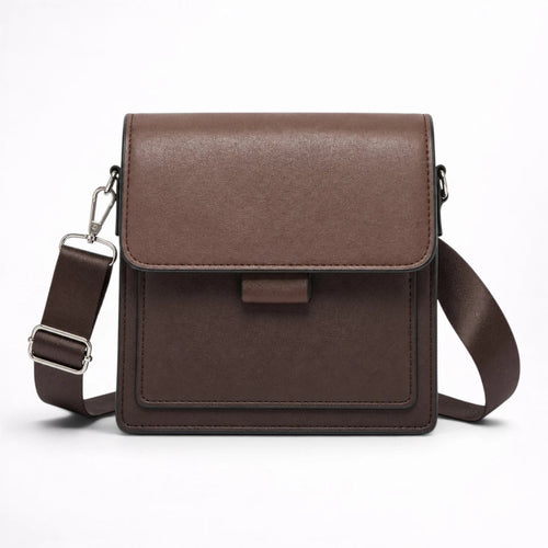Petit Sac à Rabat en Cuir Classique Bandoulière - 1001 Sacs