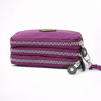 Portefeuille Pochette Maquillage Triple Zip - 1001 Sacs