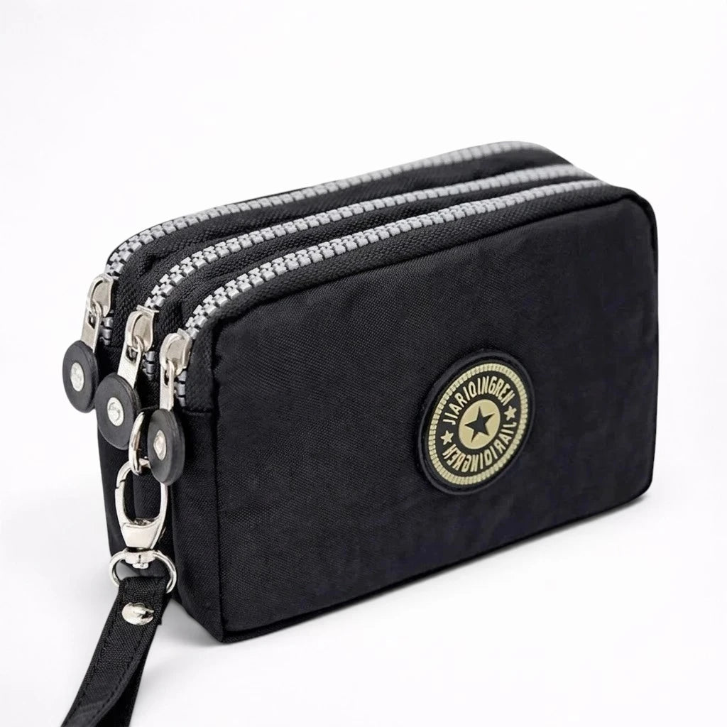 Portefeuille Pochette Maquillage Triple Zip - 1001 Sacs
