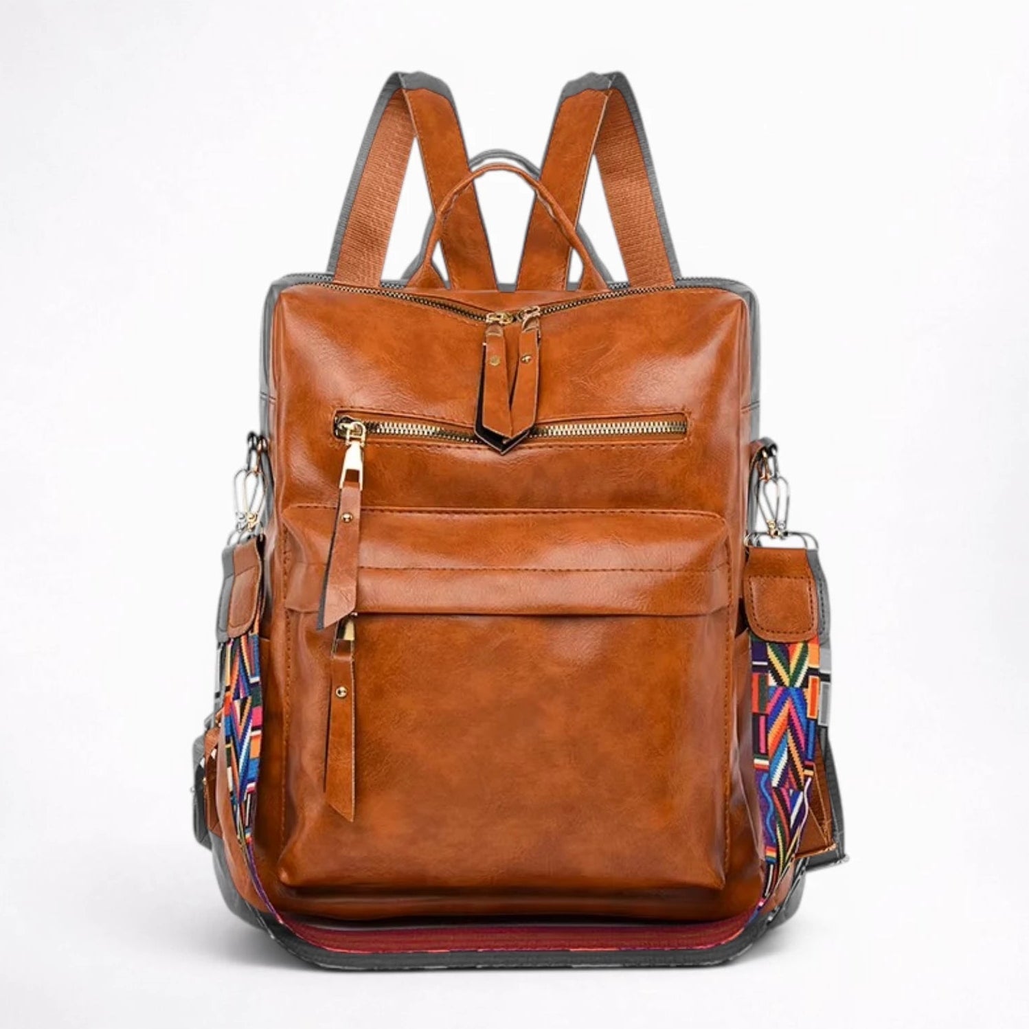 Sac à Dos en Cuir Multifonction Scolaire pour Adolescente - 1001 Sacs