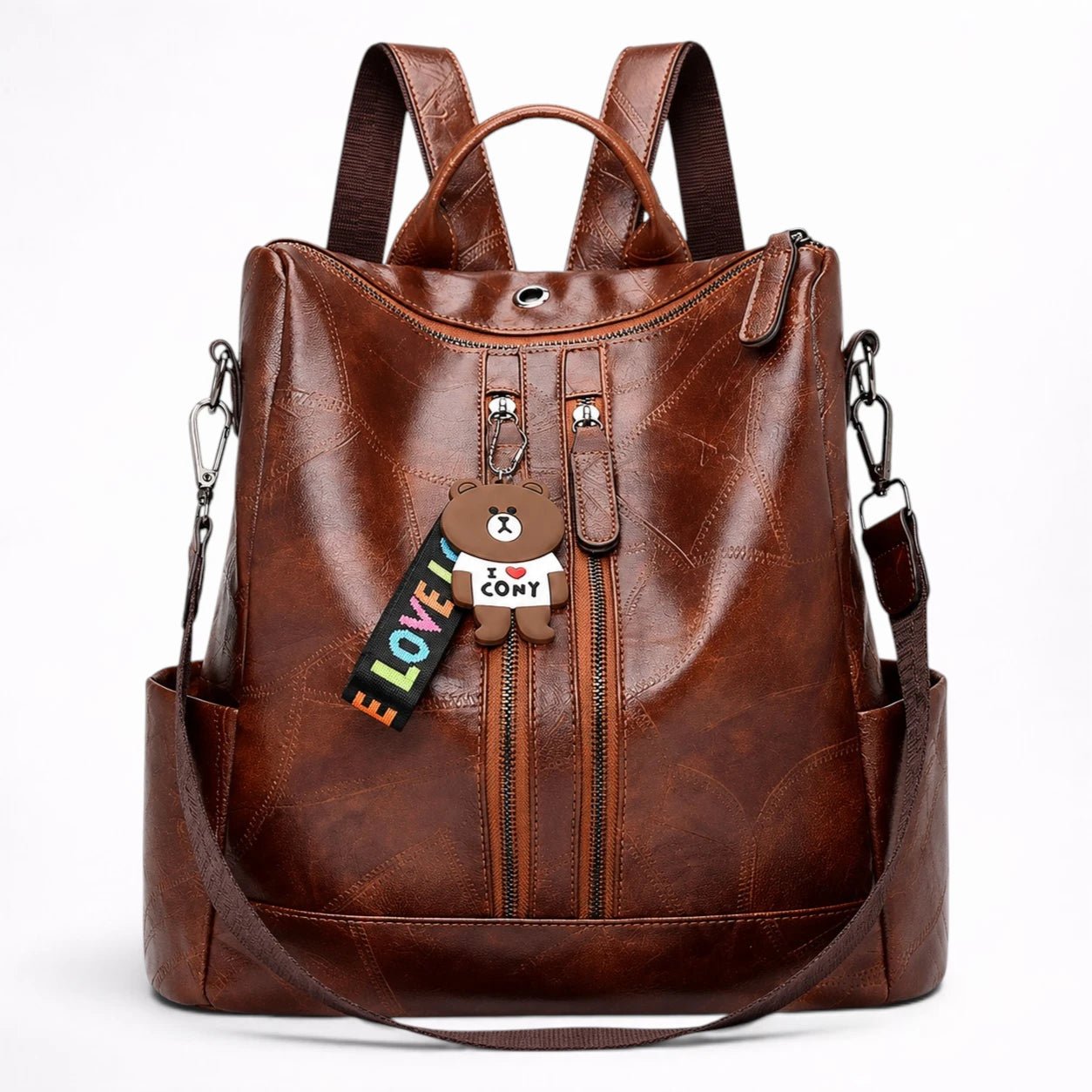 Sac à Dos en Cuir Souple Scolaire et Voyage pour Adolescente - 1001 Sacs