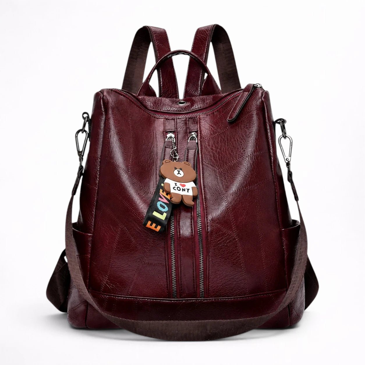 Sac à Dos en Cuir Souple Scolaire et Voyage pour Adolescente - 1001 Sacs