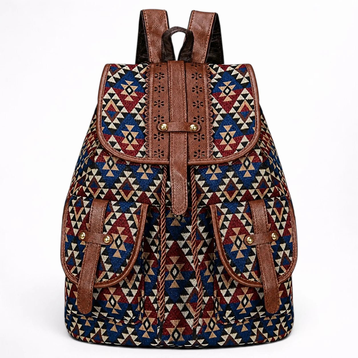 Sac à Dos en Toile Ethnique pour Voyageur et Étudiant - 1001 Sacs