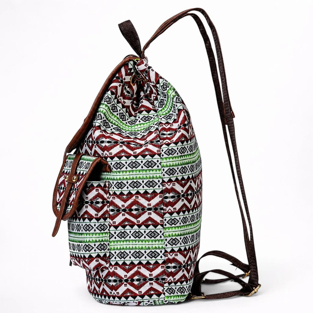 Sac à Dos en Toile Ethnique pour Voyageur et Étudiant - 1001 Sacs