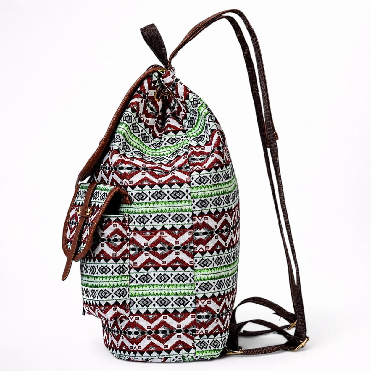 Sac à Dos en Toile Ethnique pour Voyageur et Étudiant - 1001 Sacs