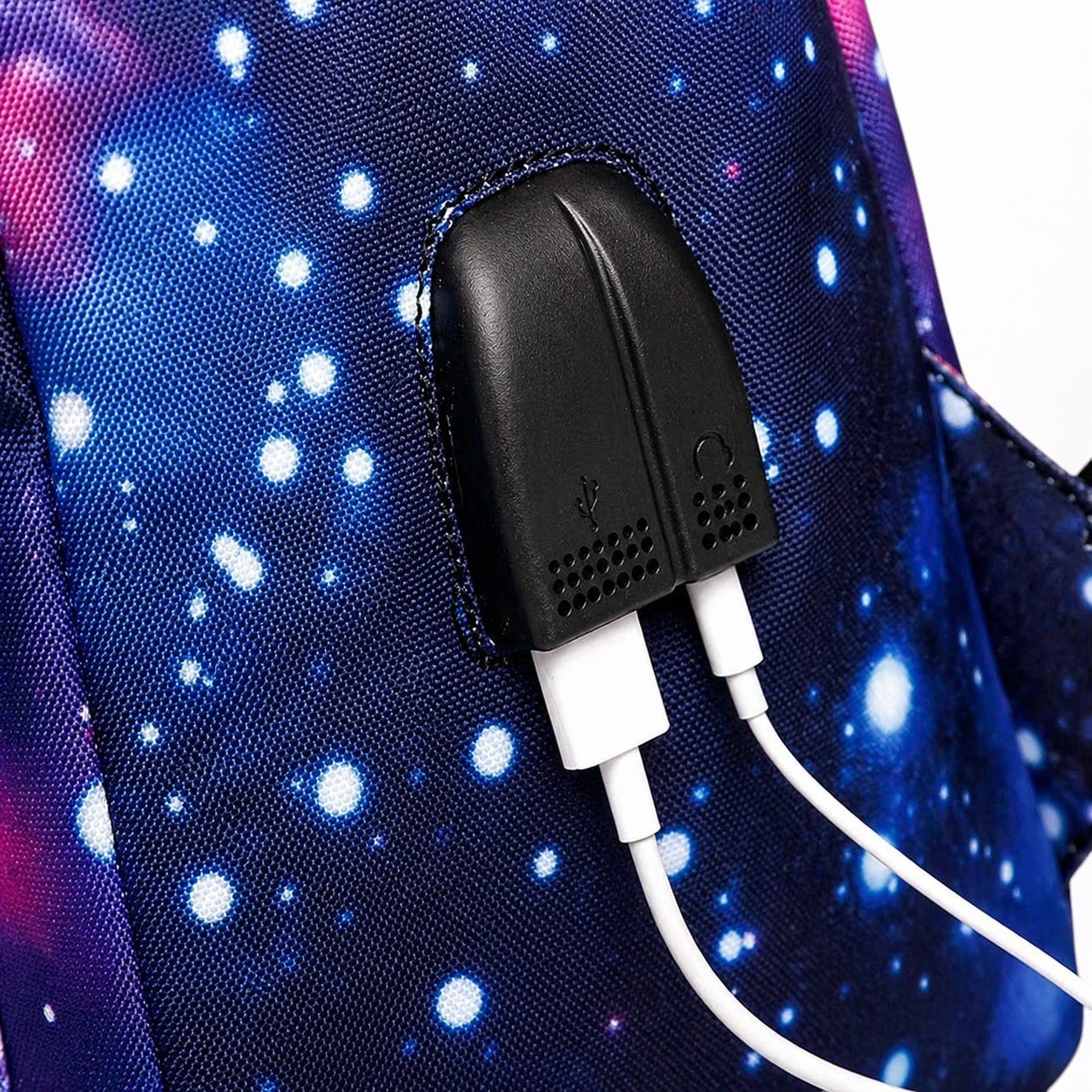 Sac à Dos Scolaire en Toile avec Port USB - 1001 Sacs