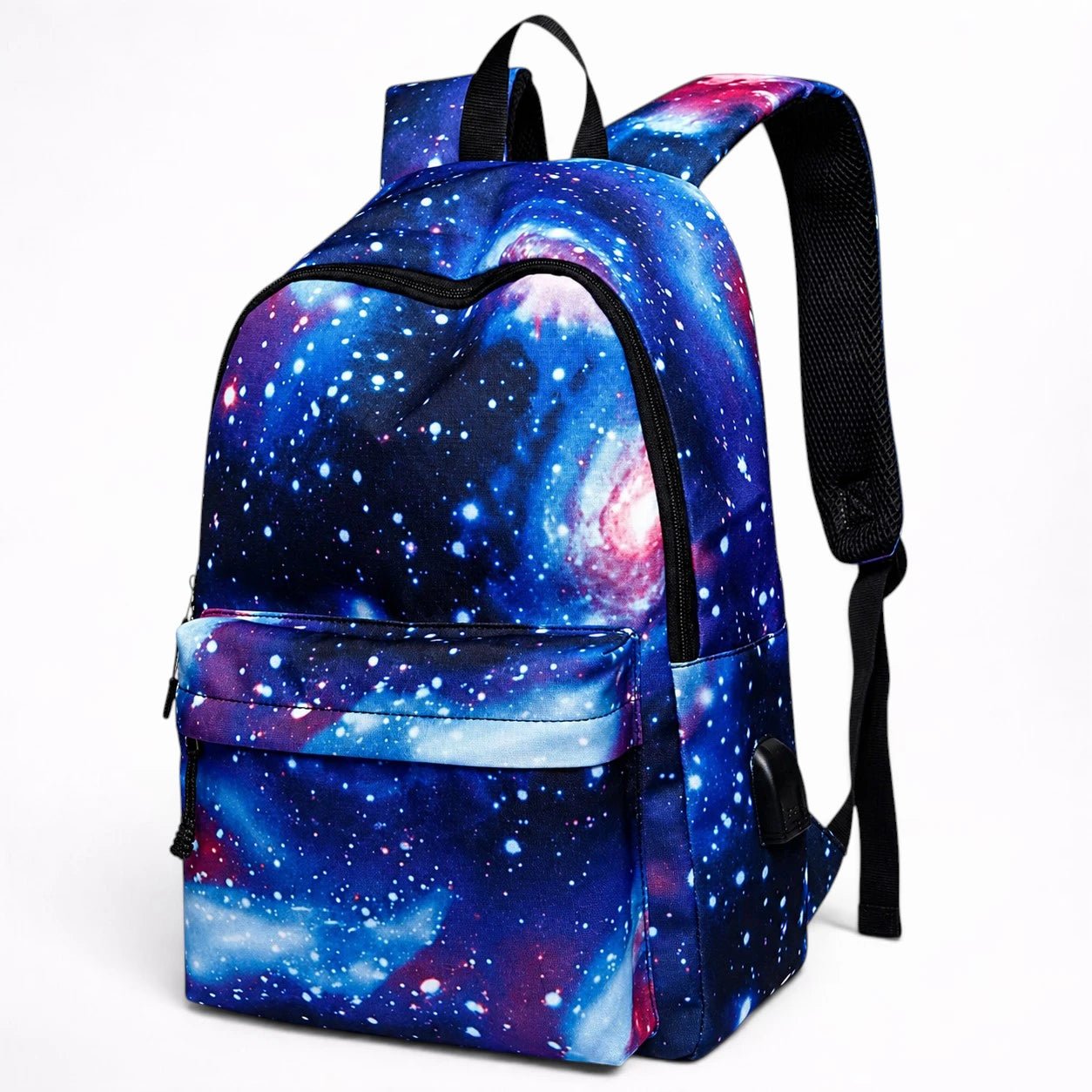 Sac à Dos Scolaire en Toile avec Port USB - 1001 Sacs