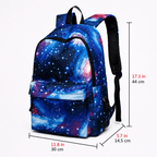 Sac à Dos Scolaire en Toile avec Port USB - 1001 Sacs