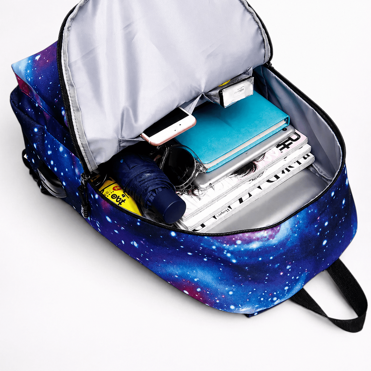 Sac à Dos Scolaire en Toile avec Port USB - 1001 Sacs