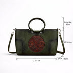 Sac à Main en Cuir Gaufré Rétro - 1001 Sacs