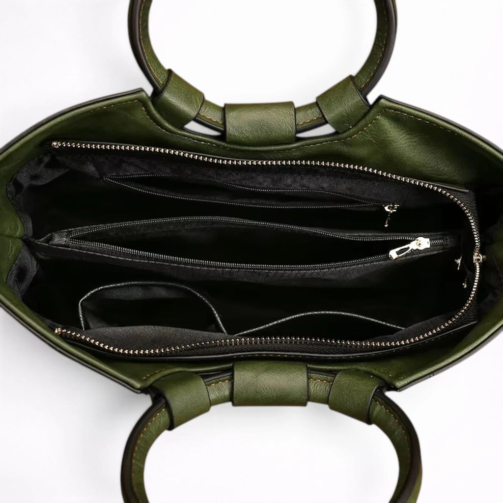 Sac à Main en Cuir Gaufré Rétro - 1001 Sacs