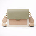 Sac à Rabat Bicolore en Cuir Bandoulière pour Femme - 1001 Sacs