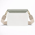 Sac à Rabat Bicolore en Cuir Bandoulière pour Femme - 1001 Sacs