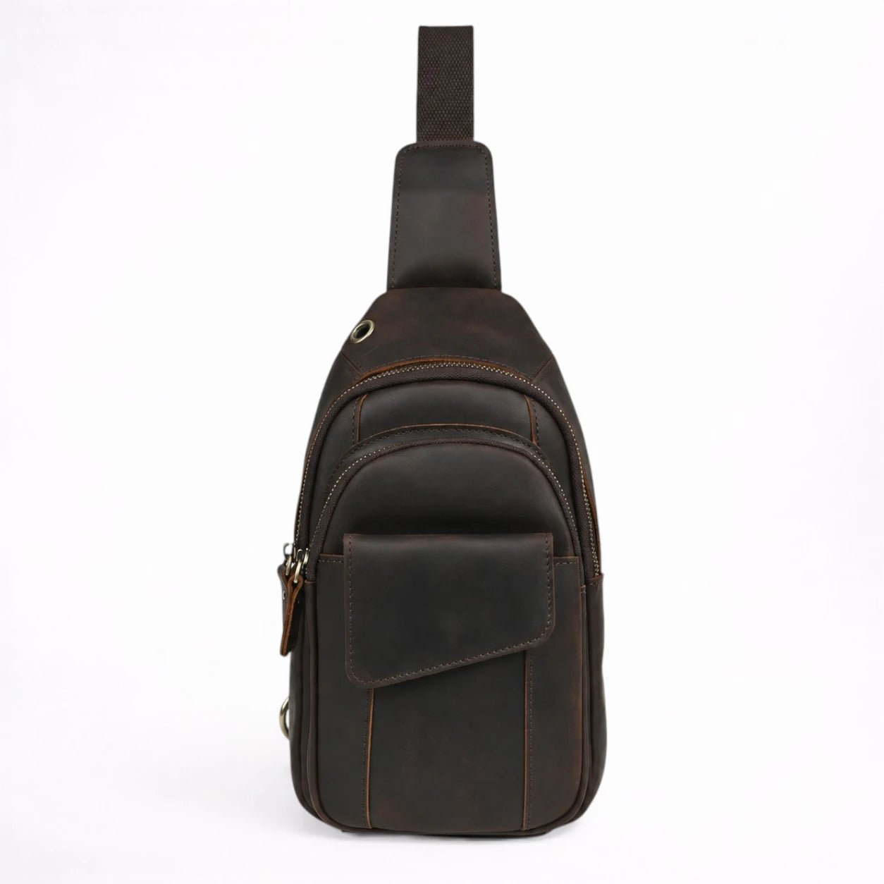 Sac Bandoulière en Cuir de Cheval Vintage pour Homme - 1001 Sacs