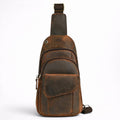 Sac Bandoulière en Cuir de Cheval Vintage pour Homme - 1001 Sacs