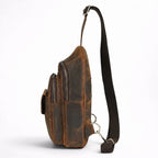 Sac Bandoulière en Cuir de Cheval Vintage pour Homme - 1001 Sacs