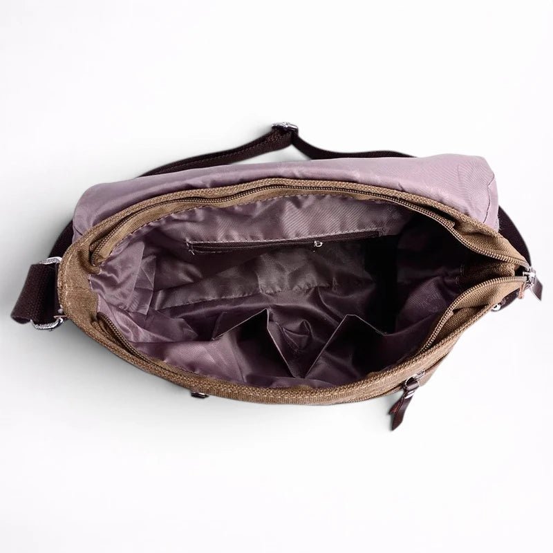 Sac Bandoulière en Toile à Rabat Carré - 1001 Sacs