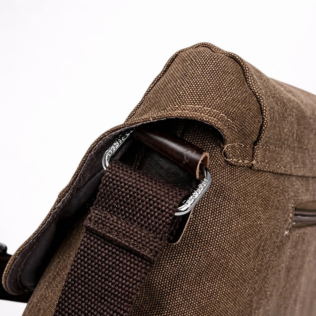 Sac Bandoulière en Toile à Rabat Carré - 1001 Sacs