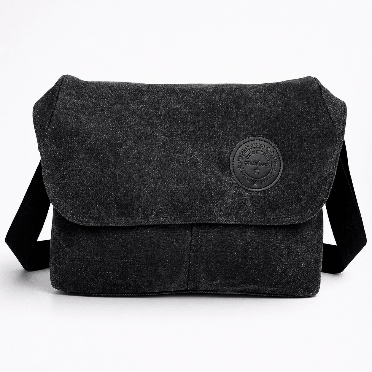 Sac Bandoulière en Toile à Rabat Carré - 1001 Sacs
