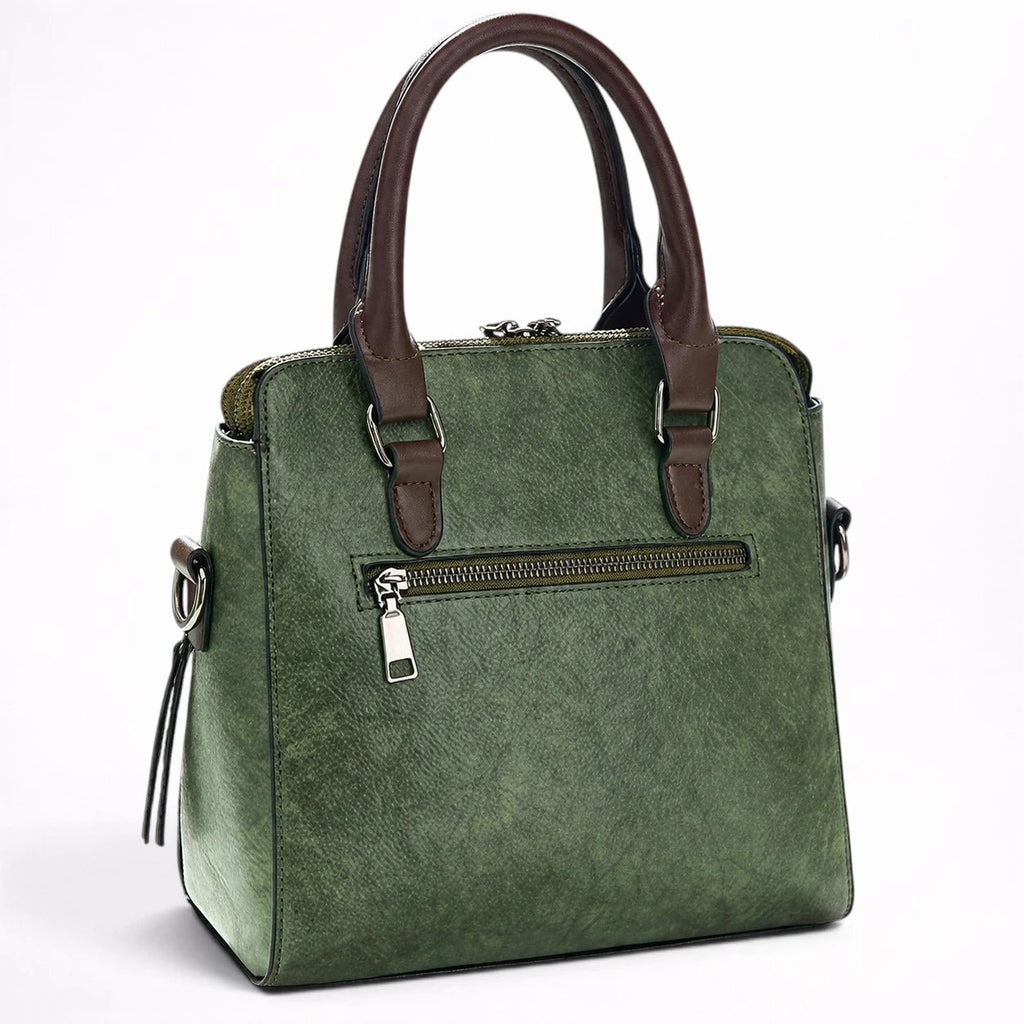 Sac Boston Vintage avec Pompon Bandoulière - 1001 Sacs