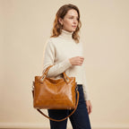 Sac Cabas Lisse Porté Main et Épaule pour Shopping - 1001 Sacs