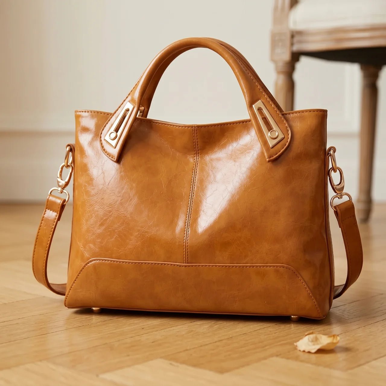 Sac Cabas Lisse Porté Main et Épaule pour Shopping - 1001 Sacs