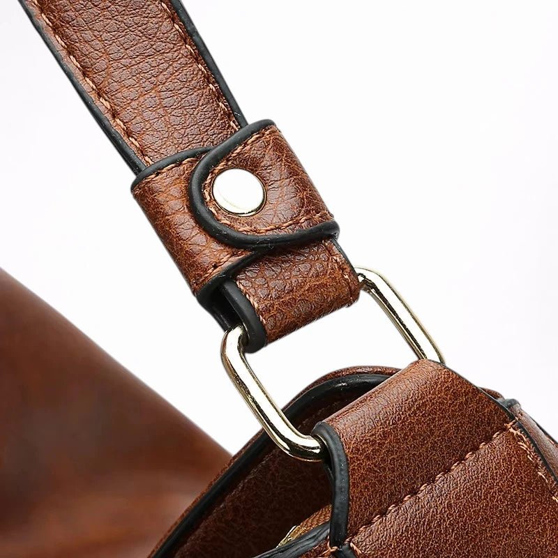 Sac Hobo en Cuir Vintage Grande Capacité - 1001 Sacs