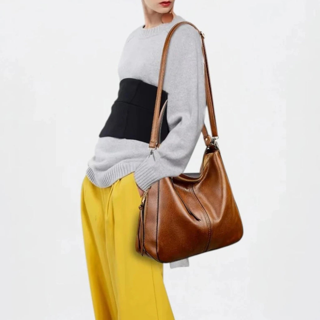 Sac Hobo en Cuir Vintage Grande Capacité - 1001 Sacs