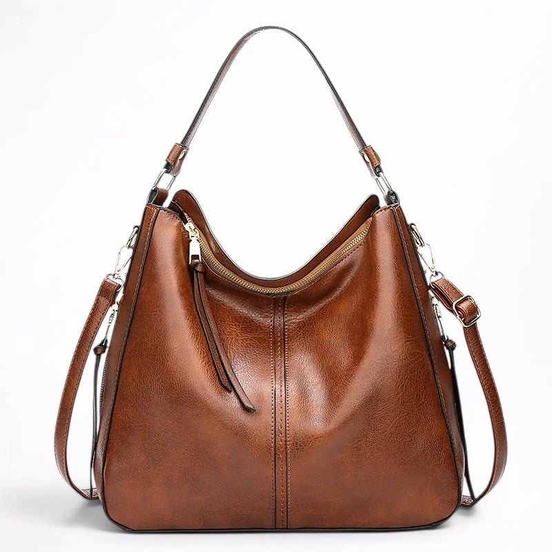 Sac Hobo en Cuir Vintage Grande Capacité - 1001 Sacs