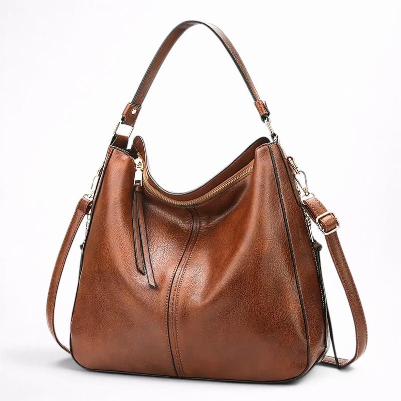 Sac Hobo en Cuir Vintage Grande Capacité - 1001 Sacs