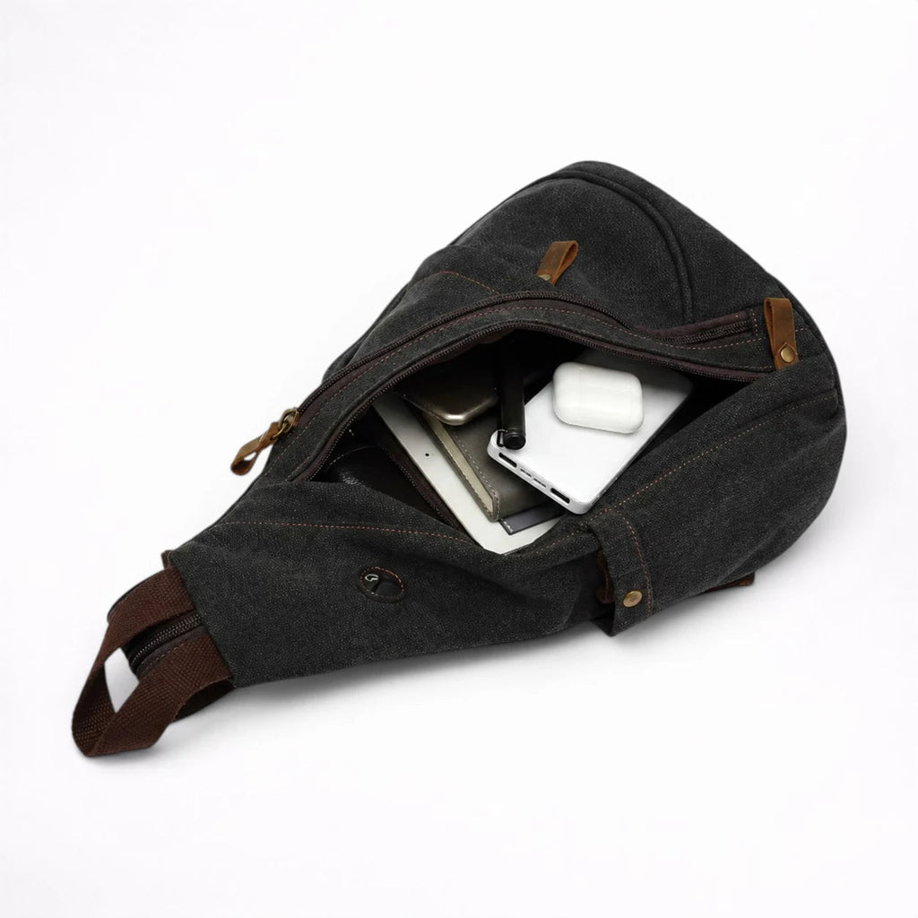 Sac Poitrine en Toile Multifonction pour Homme - 1001 Sacs